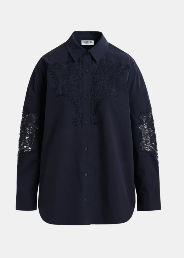 CAMISA AZUL OSCURO ESSENTIEL