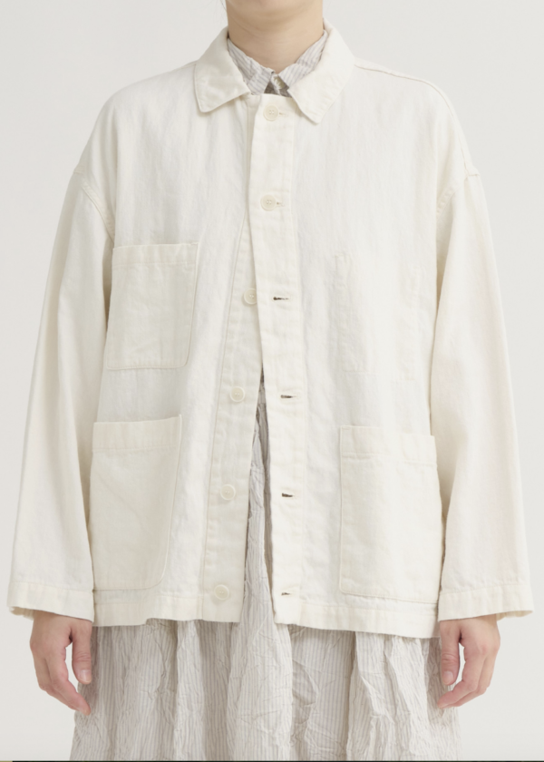 CHAQUETA LINO MARFIL PAS DE CALAIS