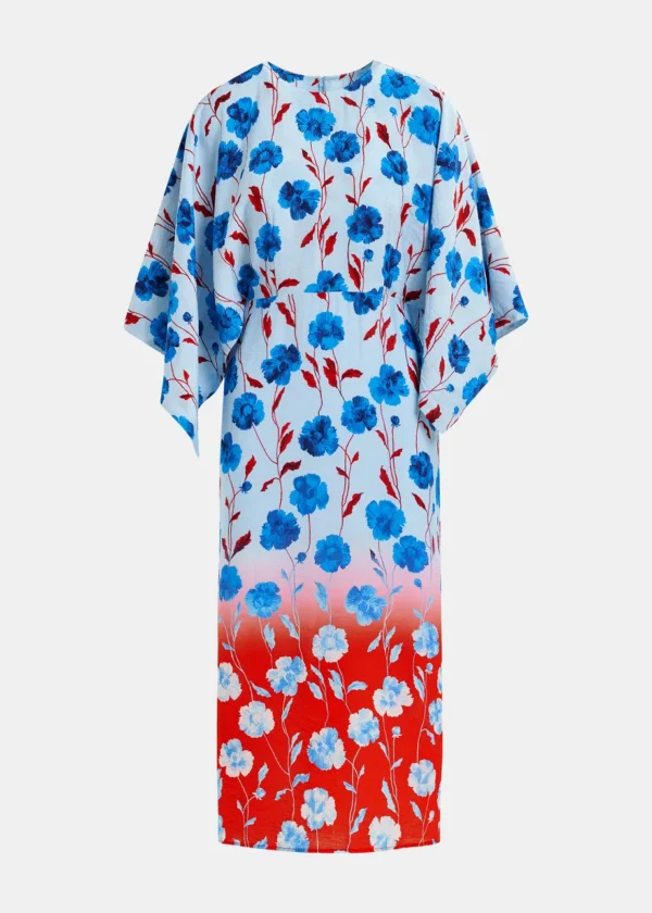 VESTIDO FLORAL AZUL ESSENTIEL