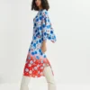 VESTIDO FLORAL AZUL ESSENTIEL
