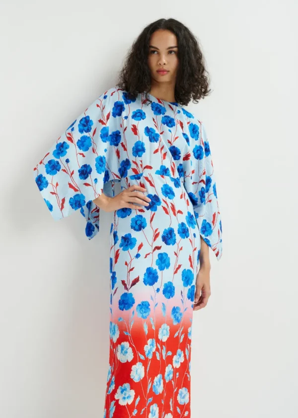 VESTIDO FLORAL AZUL ESSENTIEL