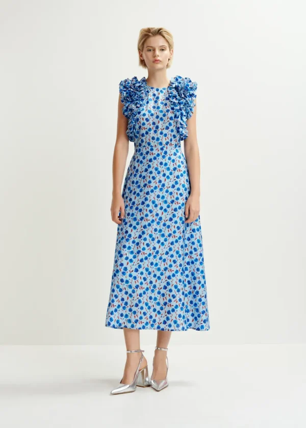 VESTIDO MIDI FLORAL ESSENTIEL