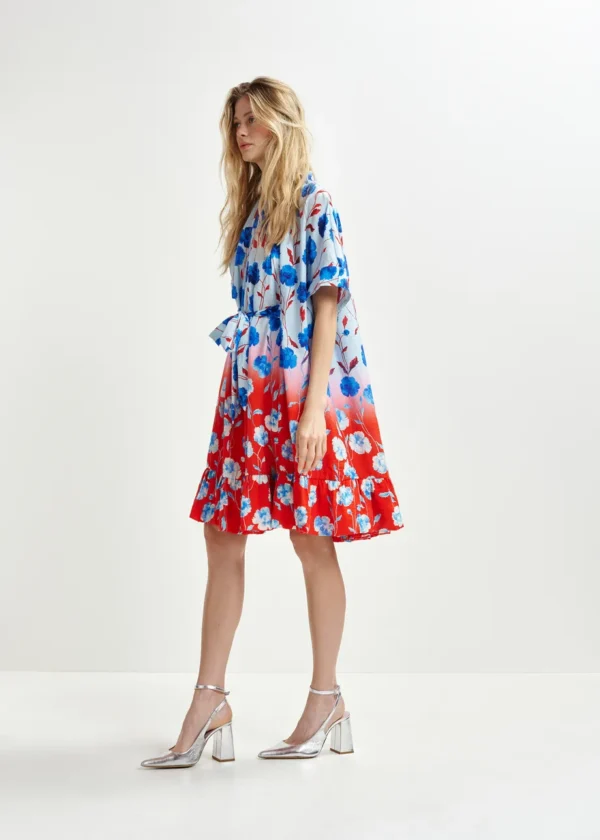 vestido oversize flores essentiel
