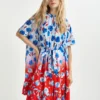 vestido oversize flores essentiel