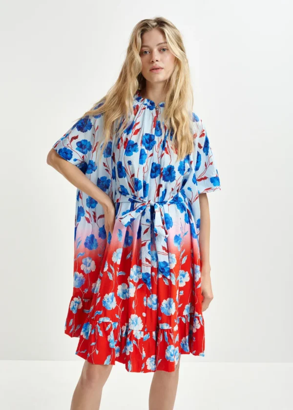 vestido oversize flores essentiel
