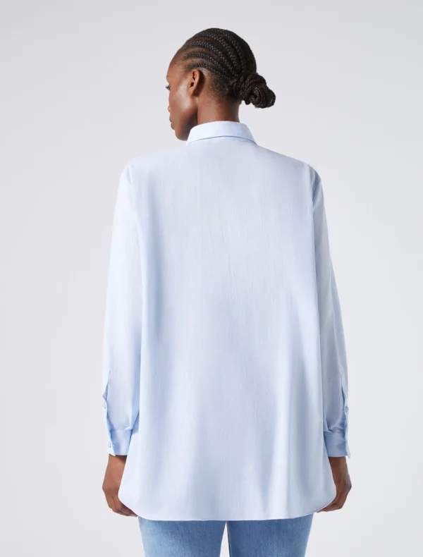 CAMISA EVELIN MAXMARA AZUL