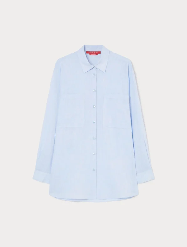 CAMISA EVELIN MAXMARA AZUL