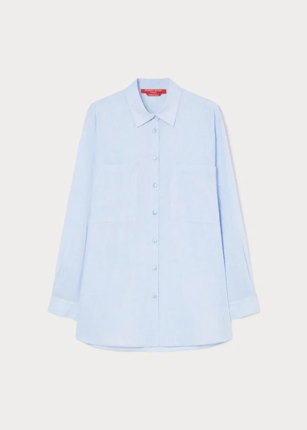 CAMISA EVELIN MAXMARA AZUL