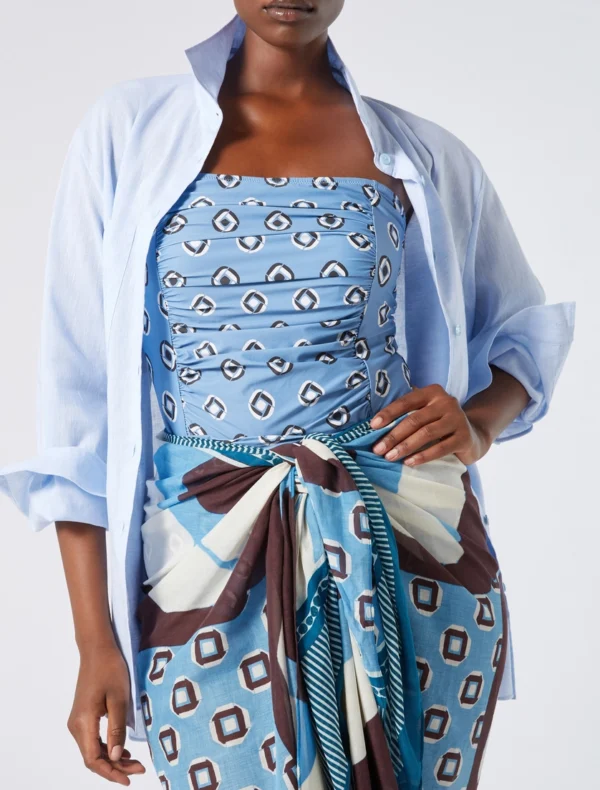 CAMISA EVELIN MAXMARA AZUL