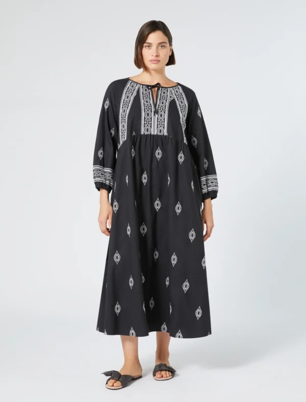 vestido maxmara algodon y lino