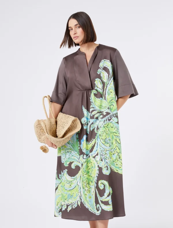 vestido maxmara punto y sarga