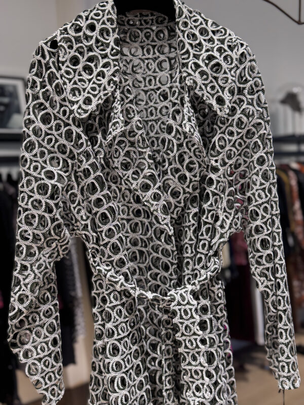 TRENCH BAROQUE ALAÏA VERDE