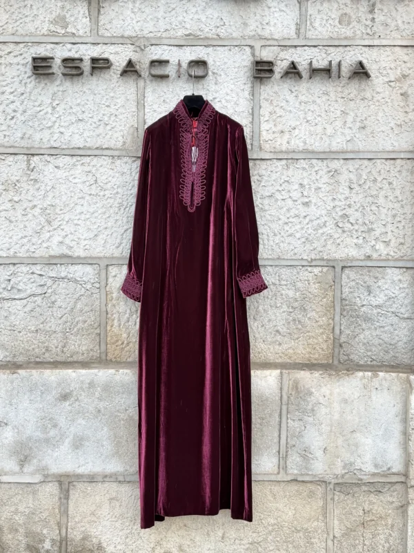 Vestido largo terciopelo