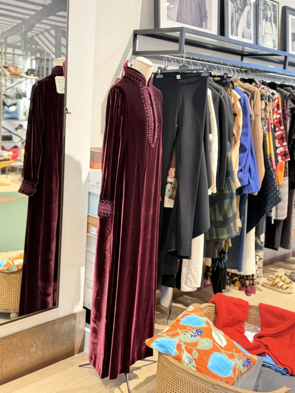 Vestido largo terciopelo