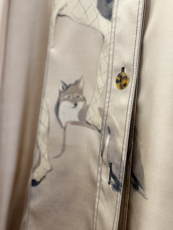 camisa de seda celine