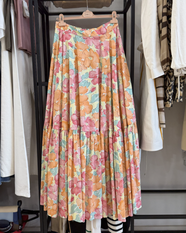 falda maxi flores plan c falda maxi flores plan c