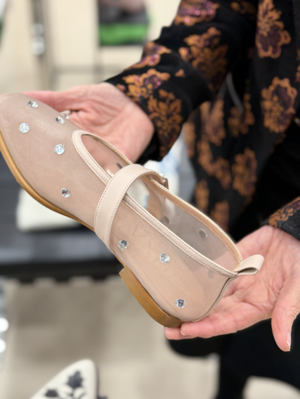 sandalia rejilla nude