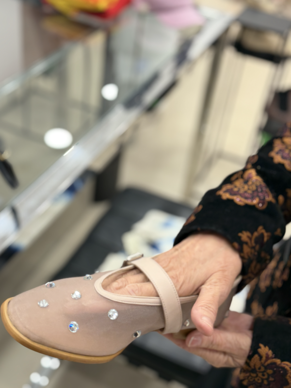 sandalia rejilla nude