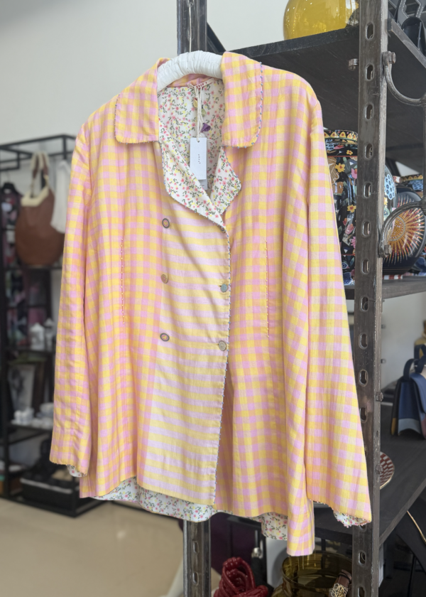 chaqueta floral i love pero