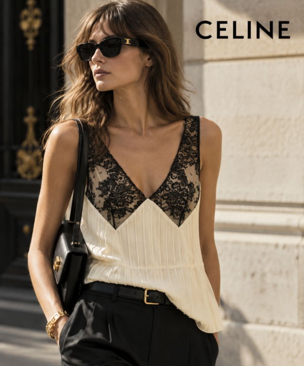 REBAJAS PERCHA (3) top encaje celine
